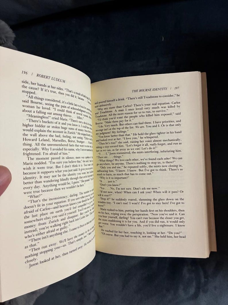 The Bourne Identity by Robert Ludlum 1980 First Edition Near Fine/Very Good image 5