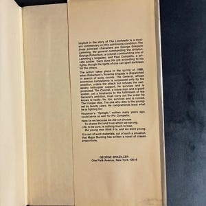 The Lionheads by Josiah Bunting 1972 First Edition 4th Printing Near Fine/Good Hardcover image 5