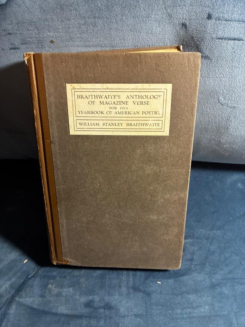 1923 Anthology of Magazine Verse by Braithwaite: First Edition Hardcover image 1