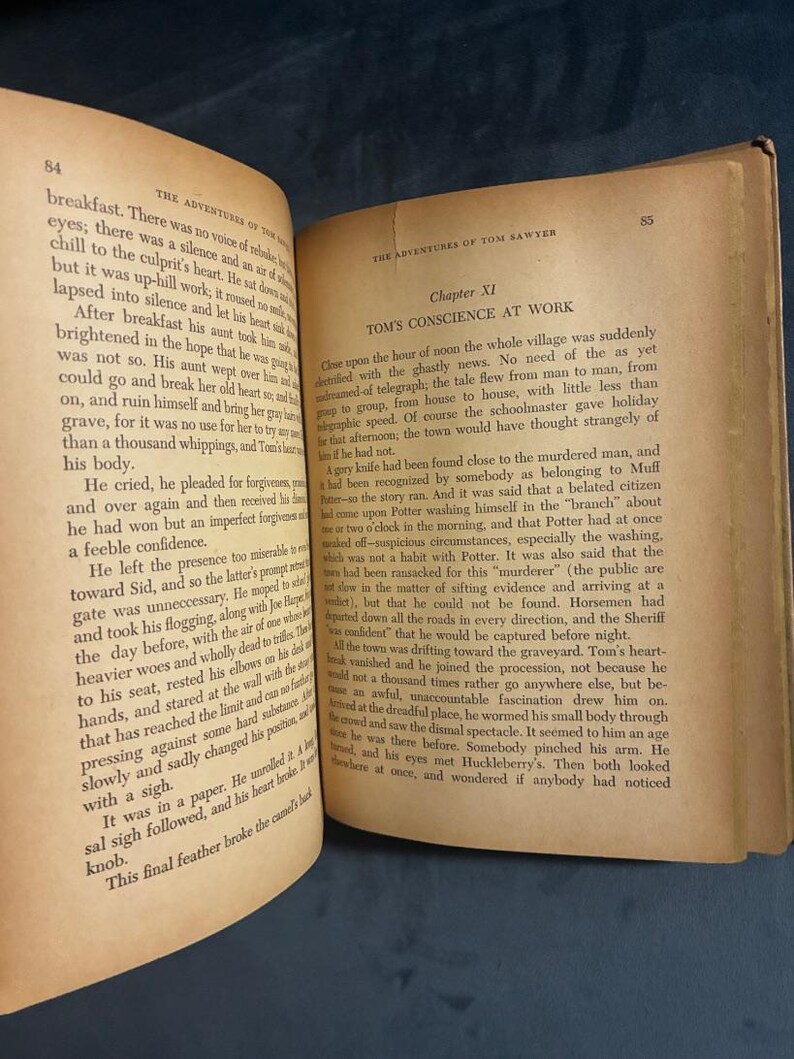 The Adventures of Tom Sawyer by Mark Twain 1944 Whitman Publishing Co.,, Wisconsin Edition Good image 6