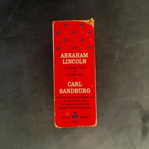 Abraham Lincoln von Carl Sandburg Dell, 1959, Präriejahre und Kriegsjahre Bild 4