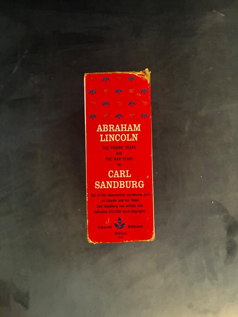 Abraham Lincoln von Carl Sandburg Dell, 1959, Präriejahre und Kriegsjahre Bild 4