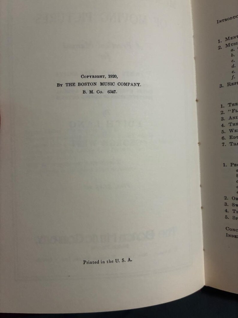 Musical Accompaniment of Moving Pictures by Edith Lang and George West 1970 Arno Press Edition First Printing Near Fine image 7