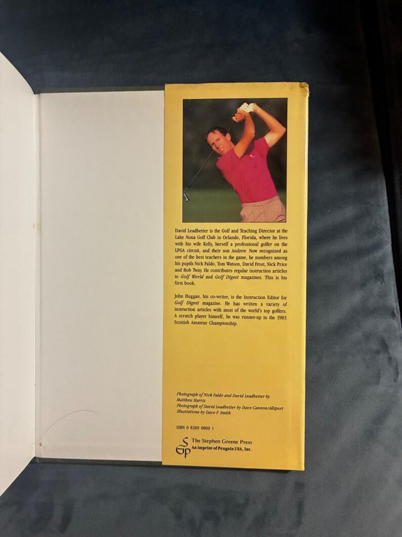 The Golf Swing by David Leadbetter 1990 First Edition Second Printing Near Fine/VG+ Hardcover image 6