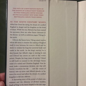 Muerte de reyes de Bernard Cornwell. Primera edición, primera impresión. Tapa dura. Muy buen estado/casi perfecto. imagen 3
