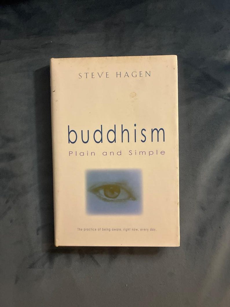 Le bouddhisme simple et clair par Steve Hagen, première édition, troisième tirage, état quasi neuf image 1