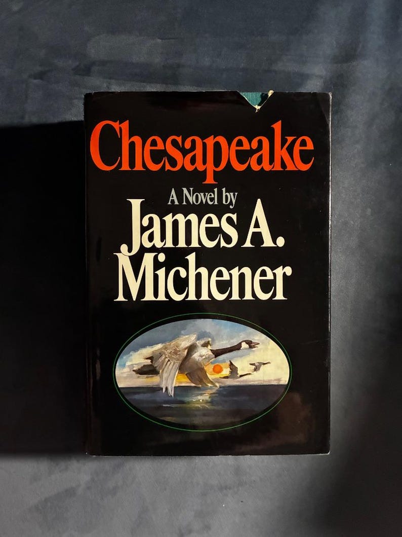 Chesapeake di James Michener Prima edizione Prima stampa Quasi perfetto/Ottimo Copertina rigida immagine 1