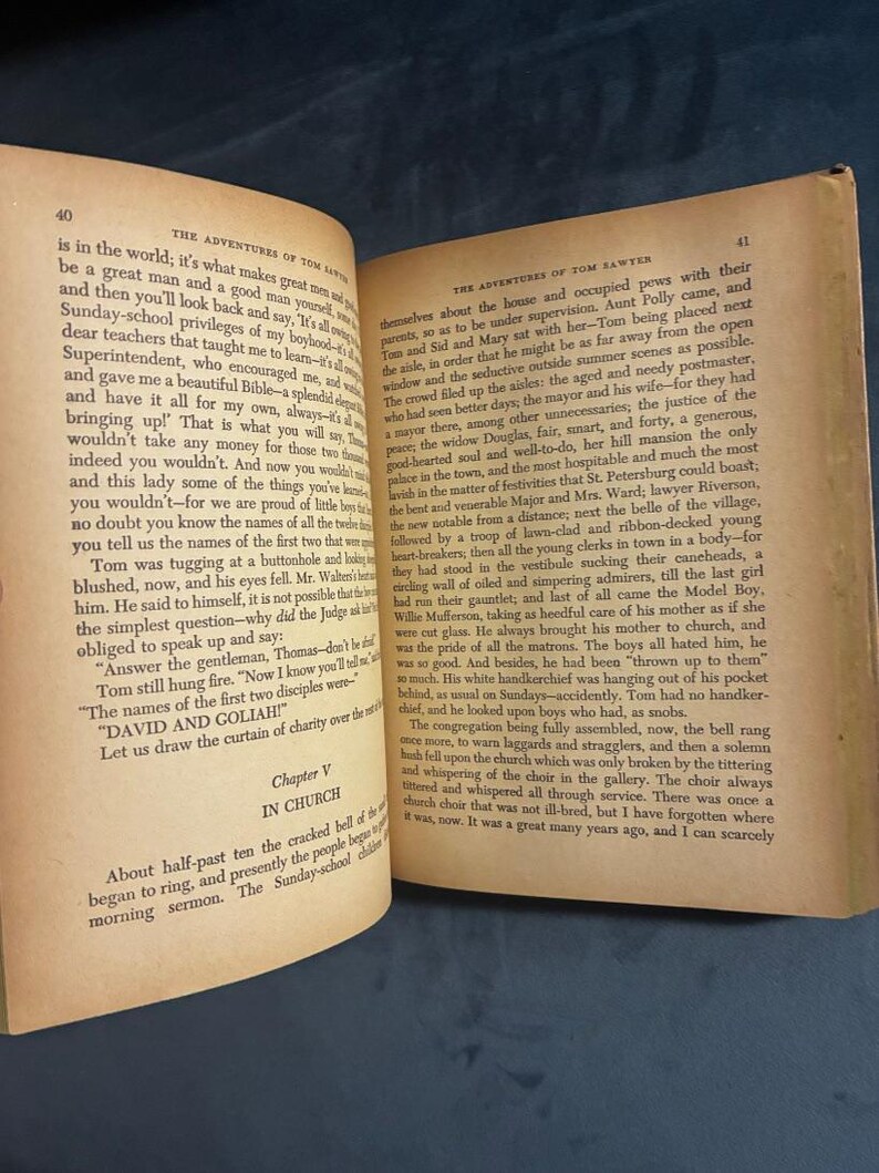 The Adventures of Tom Sawyer by Mark Twain 1944 Whitman Publishing Co.,, Wisconsin Edition Good image 7