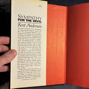 Sympathy for the Devil by Kent Anderson 1987 First Edition First Printing Near Fine image 2