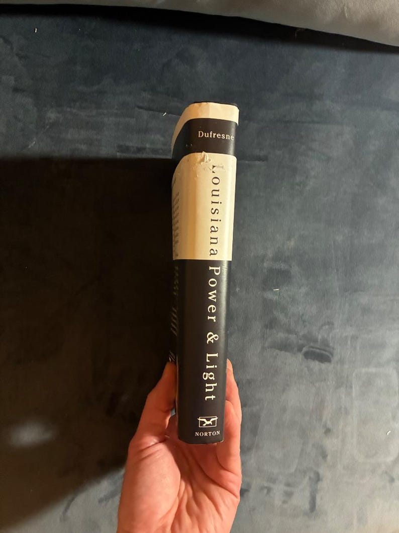 Louisiana Power & Light de John Dufresne, 1994, Primera edición, primera impresión, Casi perfecto/Muy buen estado, Tapa dura imagen 7