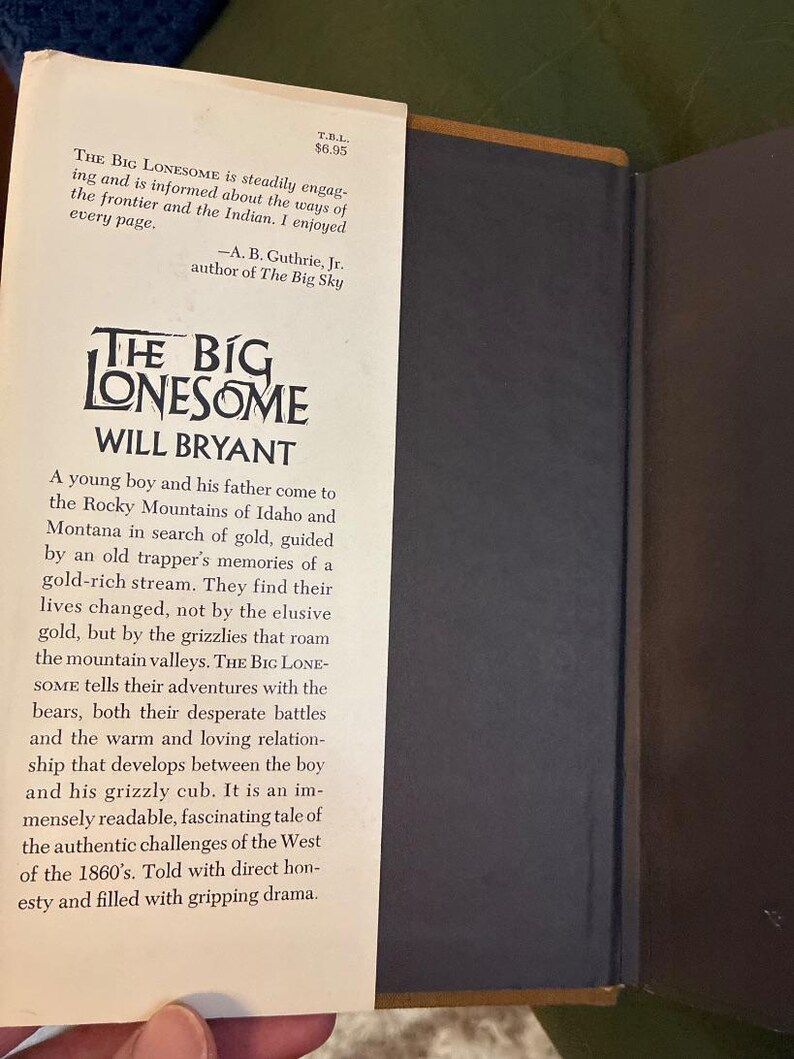 The Big Lonesome by Will Bryant First Edition First Printing Near Fine Hardcover image 3