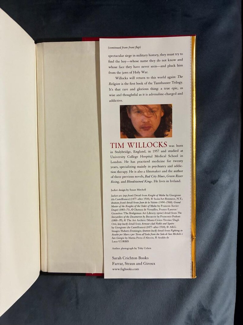 The Religion by Tim Willocks 2007 First Edition First Printing Very Good/Near Fine image 5