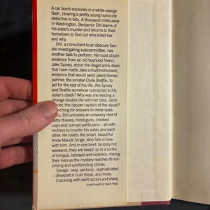Briarpatch de Ross Thomas, 1984, première édition, premier tirage, état proche du neuf/bon. image 2