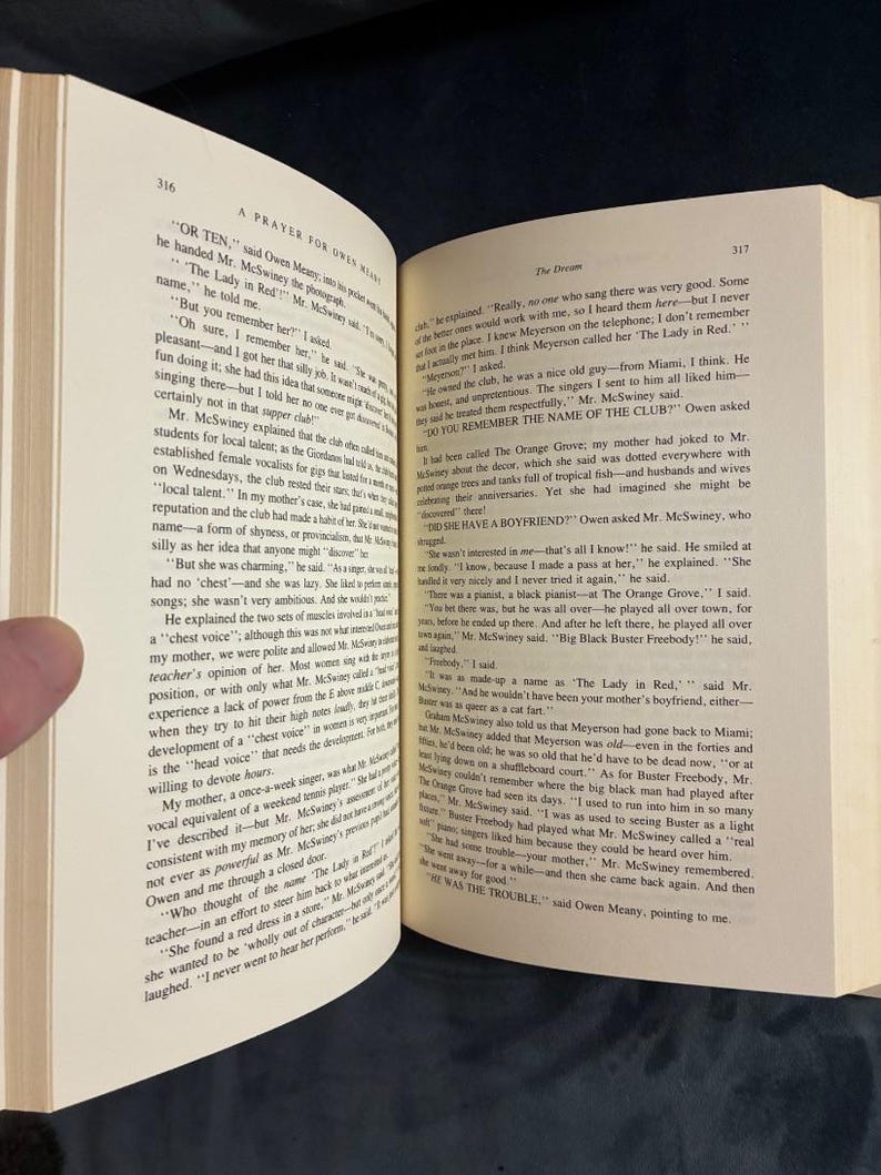 A Prayer for Owen Meany by John Irving 1989 First Edition First Printing Near Fine/Near Fine image 7