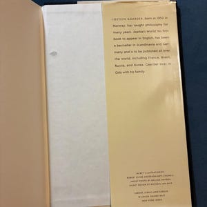Sophie's World by Jostein Gaarder First Edition 8th Near Fine/Near Fine image 2