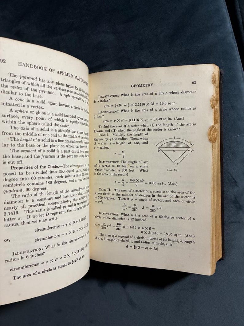Handbook of Applied Mathematics by Martin E. Jansson First Edition Very Good Hardcover image 10