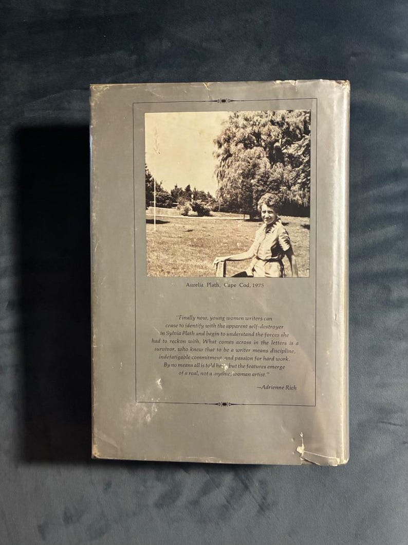 Letters Home av Sylvia Plath (redigerad av Aurelia Schober Plath) 1975 Första upplagan Första trycket Nästan bra/Mycket bra bild 8