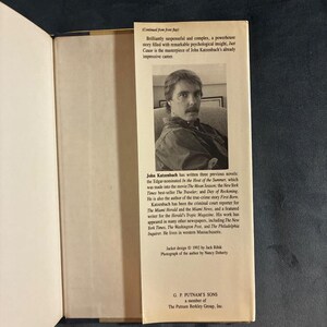 Just Cause by John Katzenbach 1992 First Edition First Printing Fine/Near Fine image 5
