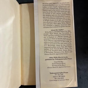 Good Old Boy and the Witch of Yazoo – Willie Morris, signiert, 1989, Erstausgabe, 1. Druck, sehr guter Zustand (VG+/Very Good), Hardcover Bild 4