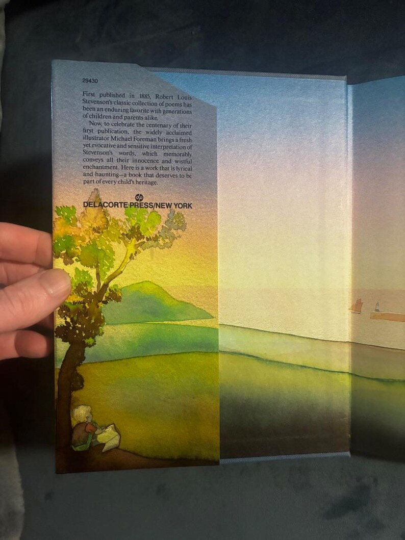 Un jardín de versos para niños de Robert Louis Stevenson 1985 Primera edición Primera impresión Excelente/Excelente imagen 3