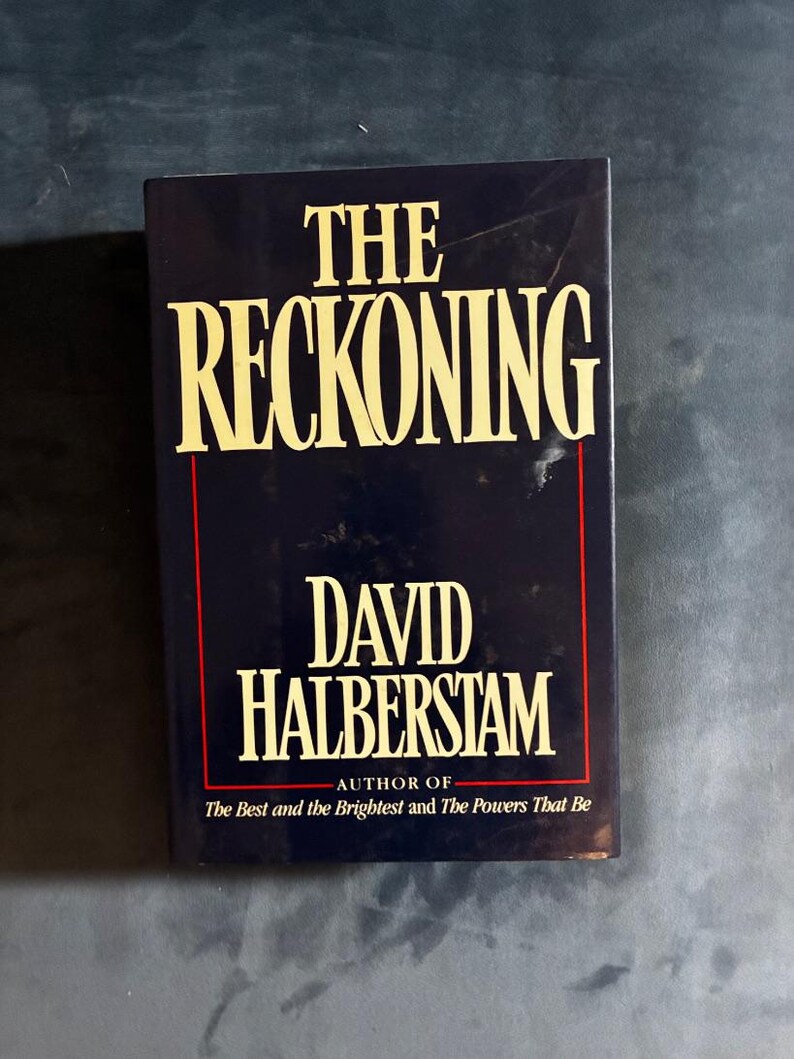 The Reckoning by David Halberstam 1986 First Edition First Printing Fine/Near Fine image 1