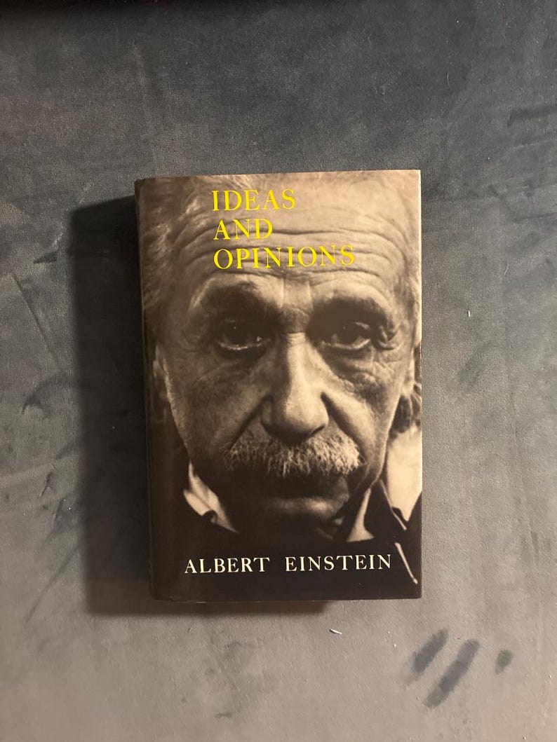 Albert Einstein Ideas and Opinions Hardcover Book (Later Edition) image 1