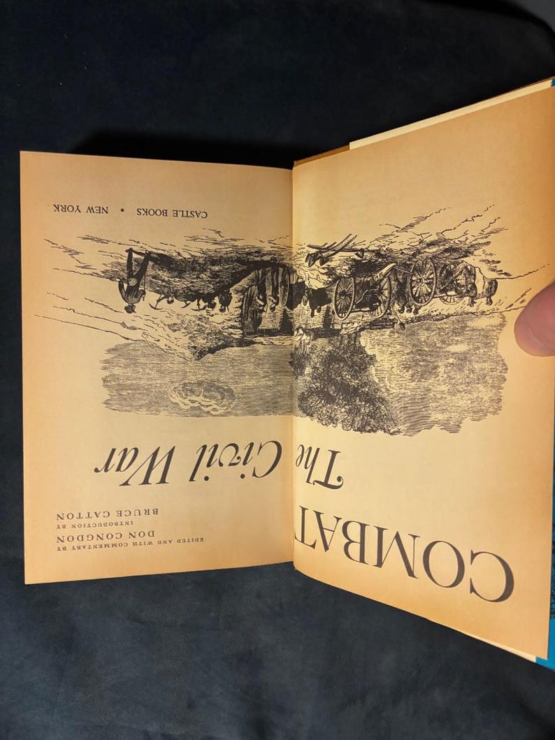 Combat: The Civil War by Edited by Don Congdon; Introduction by Bruce Catton 1967 Castle Books Edition Near Fine/Very Good image 3