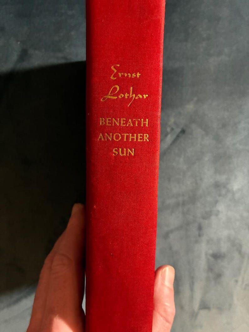 Bajo otro sol, de Ernst Lothar, 1943, Doubleday, edición Doran. Muy buen estado. imagen 1