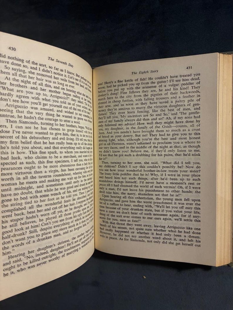 The Decameron by Giovanni Boccaccio 1955 The Modern Library Edition Very Good Hardcover image 4