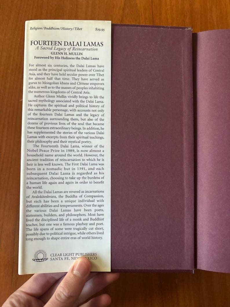 The Fourteen Dalai Lamas by Glenn H. Mullin, First Edition, Hardcover image 6