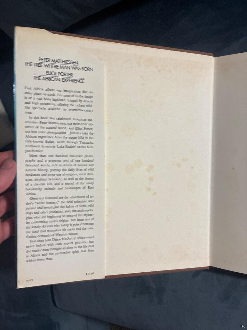 The Tree Where Man Was Born Peter Matthiessen First Edition Hardcover (1972) image 4