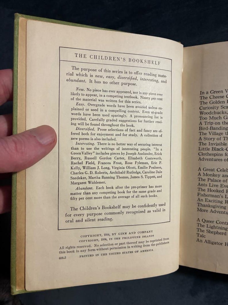 In a Green Valley and Other Stories by B. R. Buckingham; illustrations by C. B. Falls 1934 Ginn and Company Edition Very Good image 6