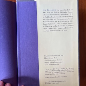 The Dhammapada: A New Translation of the Buddhist Classic with Annotations by Gil Fronsdal Near Fine Hardcover image 6