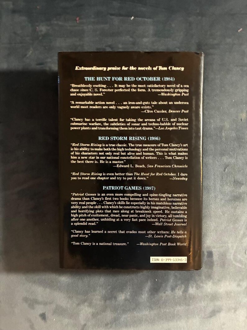 Der Kardinal des Kremls von Tom Clancy, 1988, Erstausgabe, erster Druck, sehr gut bis sehr gut+ Bild 6