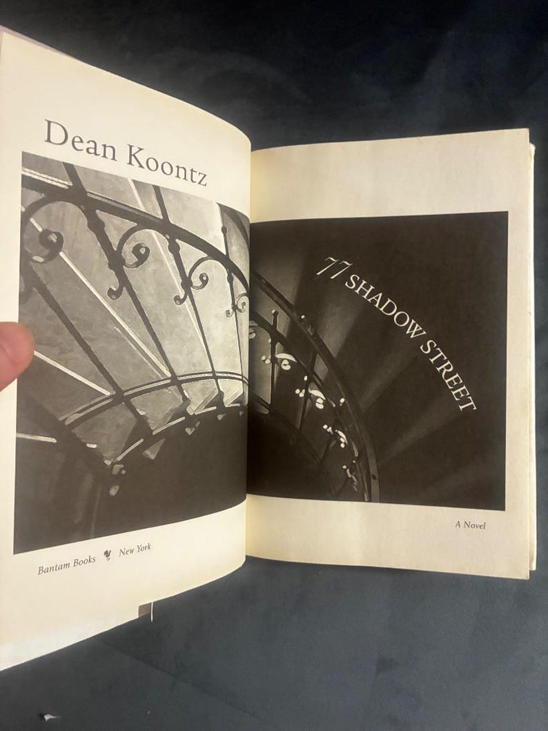 77 Shadow Street by Dean Koontz First Edition First Printing Near Fine/Very Good Hardcover image 6