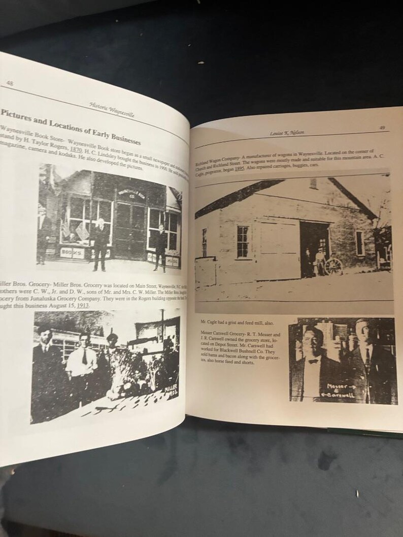 Waynesville y el condado de Haywood históricos, Carolina del Norte: "¿Cómo era?" por Louise K. Nelson, 1999. Primera edición, primera impresión. imagen 5