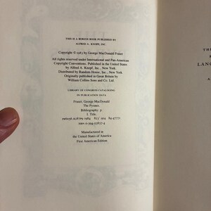 Los Piratas de George MacDonald Fraser, 1984, Primera Edición, Primera Impresión, Casi Perfecto/Muy Buen Estado, Tapa Dura imagen 3