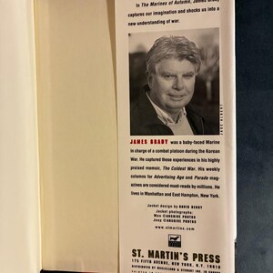 Los Marines de Otoño de James Brady 2000 Primera edición Primera impresión Casi perfecto/Casi perfecto imagen 7