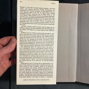 Los años de Lyndon Johnson: Medios de ascenso, de Robert A. Caro, Primera edición, tapa dura imagen 5