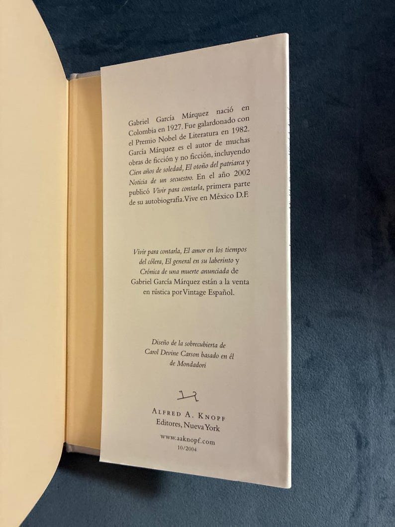 Memória das minhas putas tristes, de Gabriel García Márquez. Primeira edição, primeira impressão. Quase perfeito/Quase perfeito. Capa dura. imagem 3