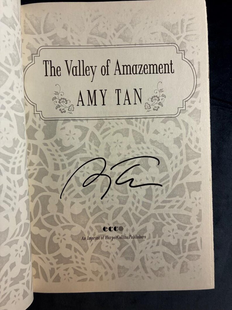 Signed Amy Tan The Valley of Amazement Hardcover First Edition (Fine/Fine) image 6
