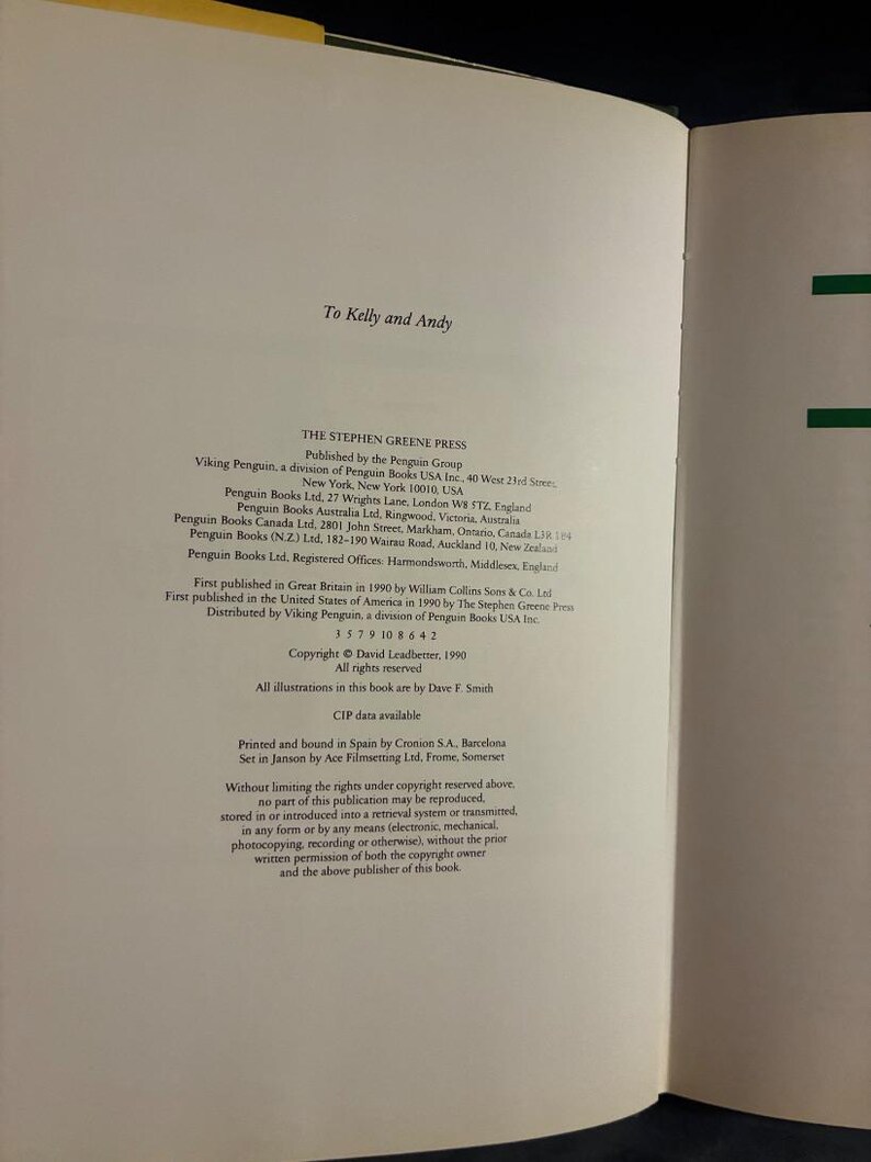 The Golf Swing by David Leadbetter 1990 First Edition Second Printing Near Fine/VG+ Hardcover image 3