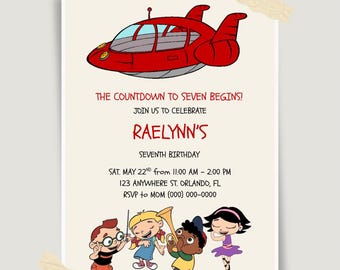 Little Einsteins Birthday Invitation, Editable Canva Template (Digital Download)