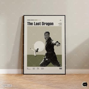The Last Dragon Poster, Michael Schultz Movie Poster, Minimalist Wall Art, Cinema Art Print, Movie Lover Gift