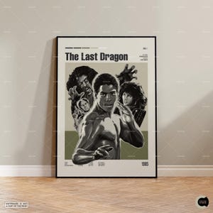 The Last Dragon Poster, Michael Schultz Movie Poster, Mid Century Wall Art, Retro Movie Print, Living Room Decor