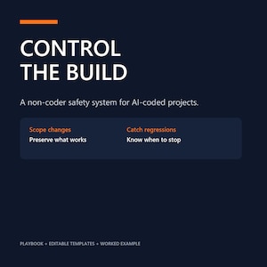 AI Coding Safety Kit for Non-Coders | Vibe Coding Checklists and Rollback Templates