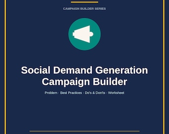 Social Media Campaign Template | Demand Generation Worksheet | Content Strategy Planner | Digital Download PDF