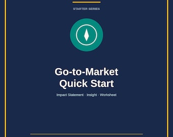 Go To Market Quick Start Guide | ICP Worksheet | 90 Day Plan Template | Digital Download PDF