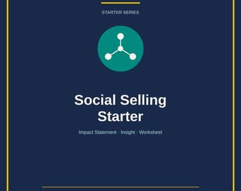 Social Selling Template | LinkedIn Lead Generation Worksheet | Social Media Sales Plan | Digital Download PDF