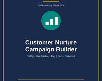 Lead Nurture Campaign Template | Email Sequence Worksheet | Sales Follow Up Planner | Digital Download PDF